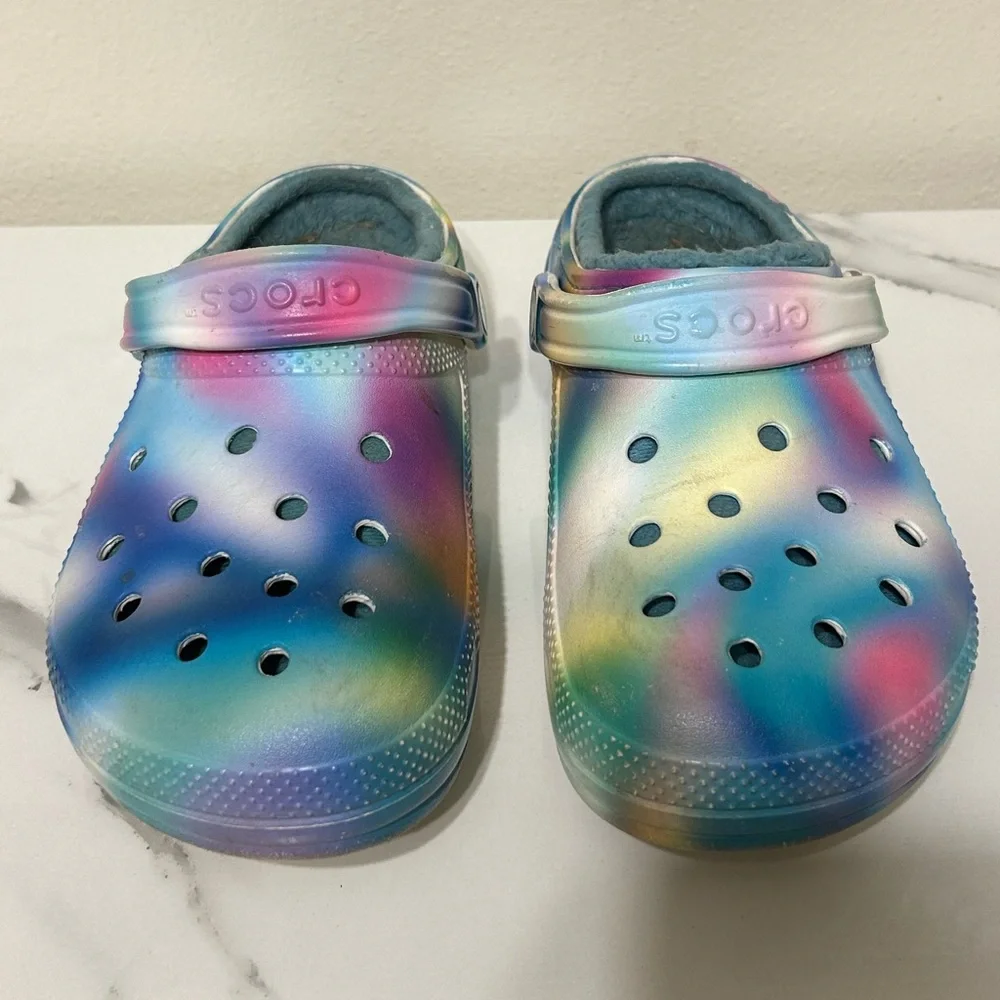 Crocs Classic Lined Solarized Clogs Size 8M - Picture 2 of 7